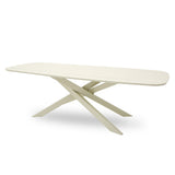 Marova 2.4m Outdoor Dining Table - Cream White Dining Table Kito-Core