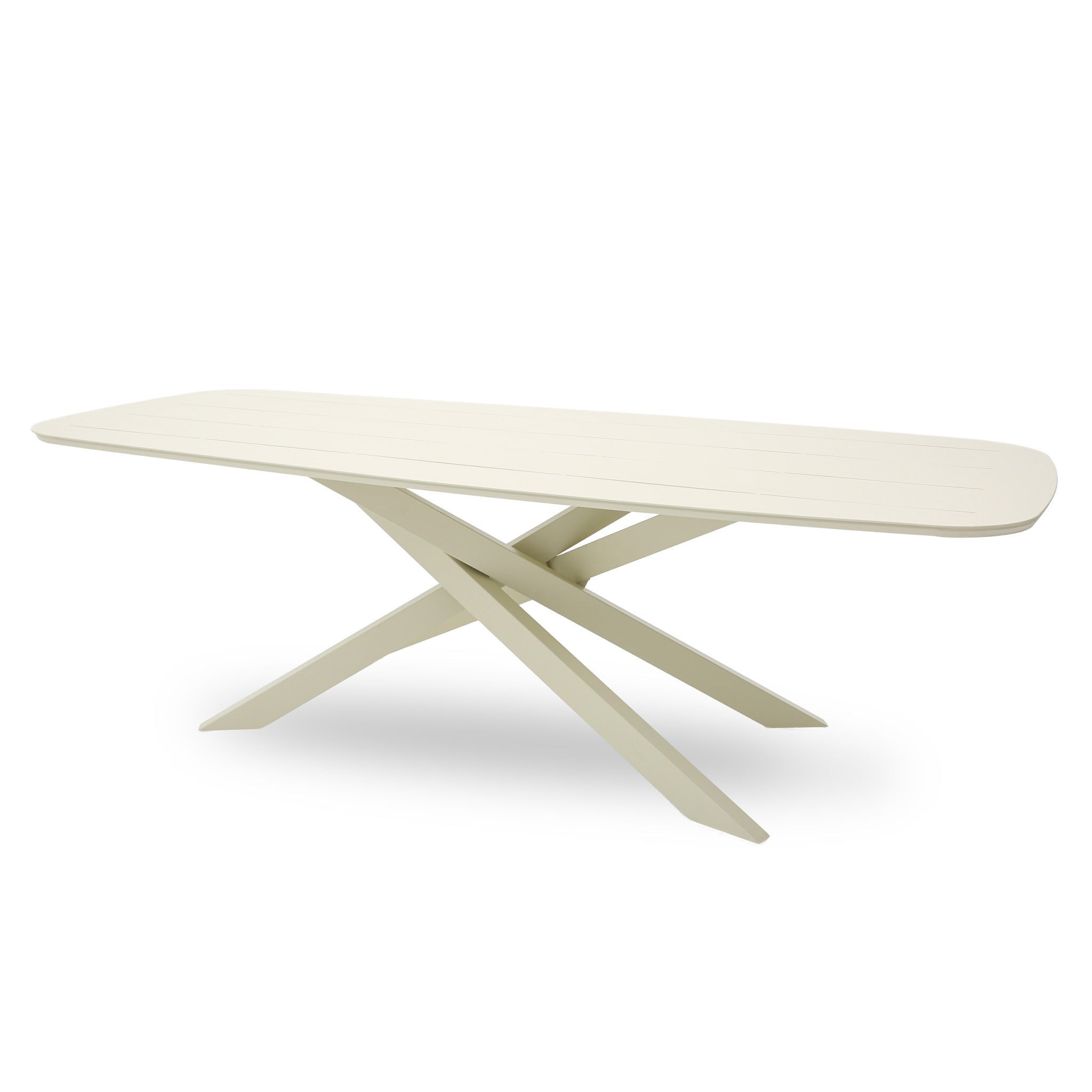 Marova 2.4m Outdoor Dining Table - Cream White Dining Table Kito-Core