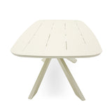Marova 2.4m Outdoor Dining Table - Cream White Dining Table Kito-Core