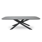 Marova 2.4m Outdoor Dining Table - Sand Dark Grey Dining Table Kito-Core