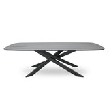 Marova 2.4m Outdoor Dining Table - Sand Dark Grey Dining Table Kito-Core