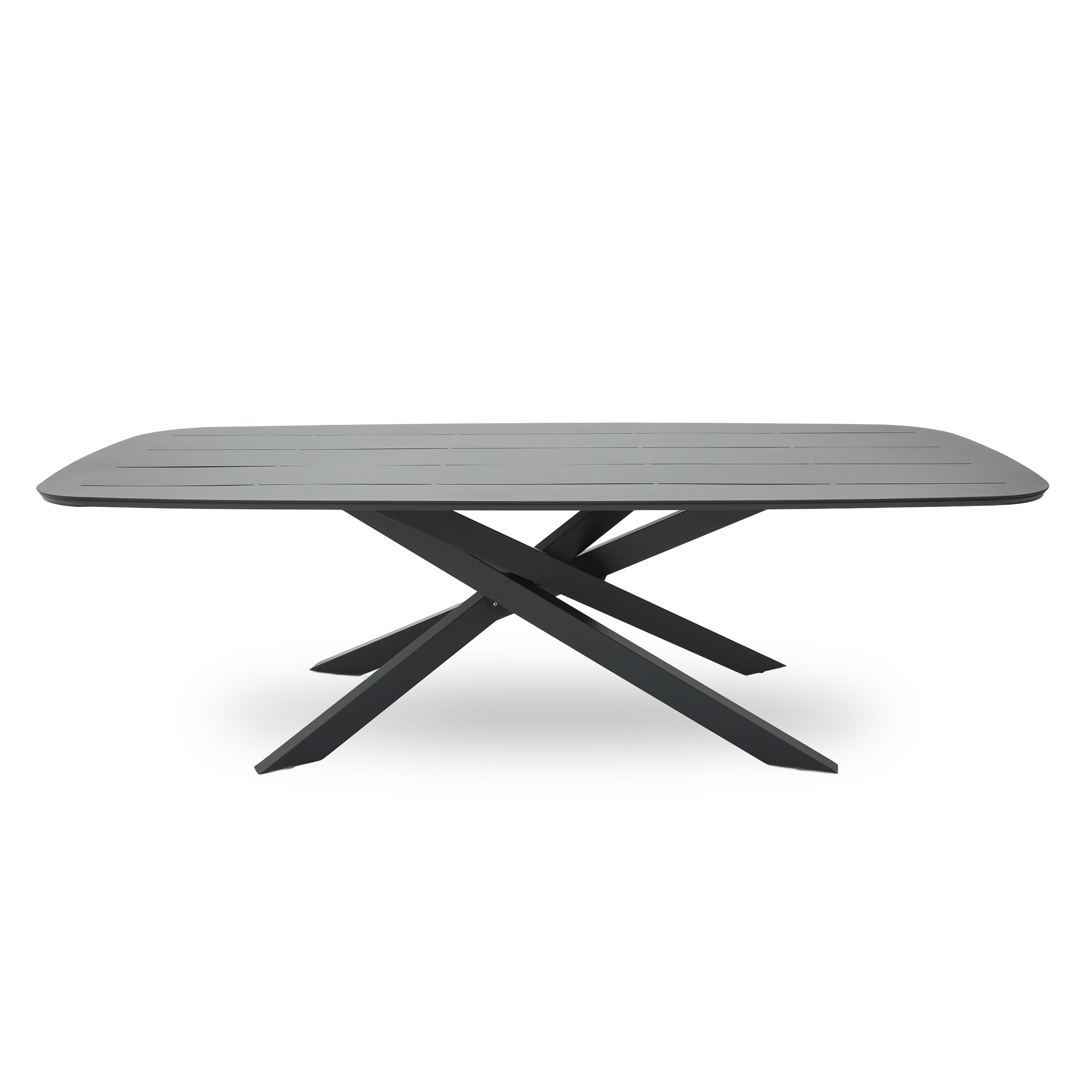 Marova 2.4m Outdoor Dining Table - Sand Dark Grey Dining Table Kito-Core