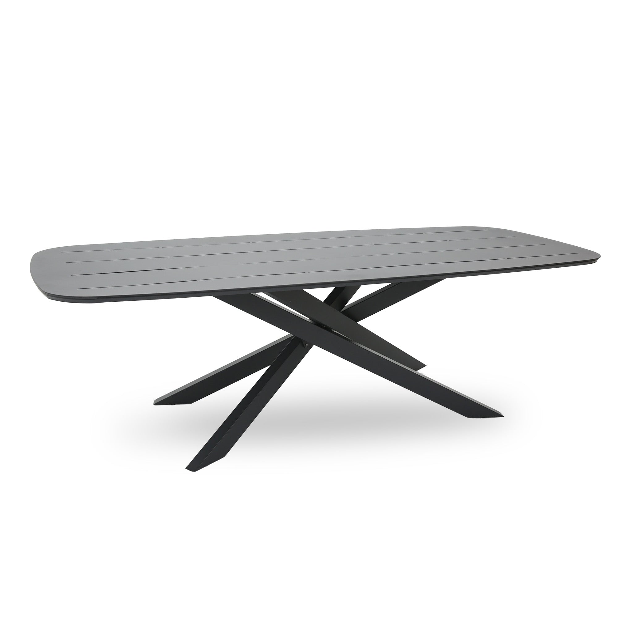 Marova 2.4m Outdoor Dining Table - Sand Dark Grey Dining Table Kito-Core