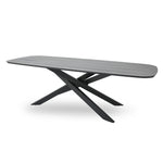Marova 2.4m Outdoor Dining Table - Sand Dark Grey Dining Table Kito-Core
