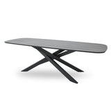 Marova 2.4m Outdoor Dining Table - Sand Dark Grey Dining Table Kito-Core