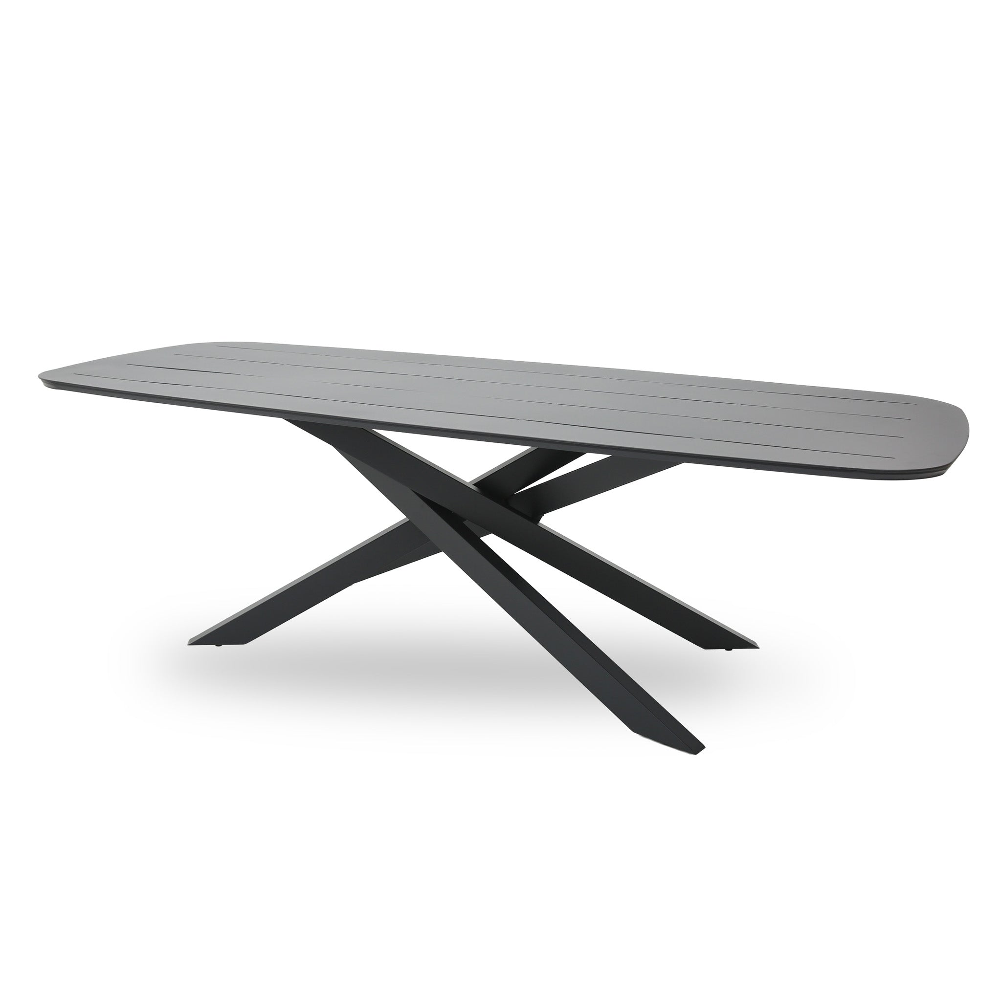 Marova 2.4m Outdoor Dining Table - Sand Dark Grey Dining Table Kito-Core
