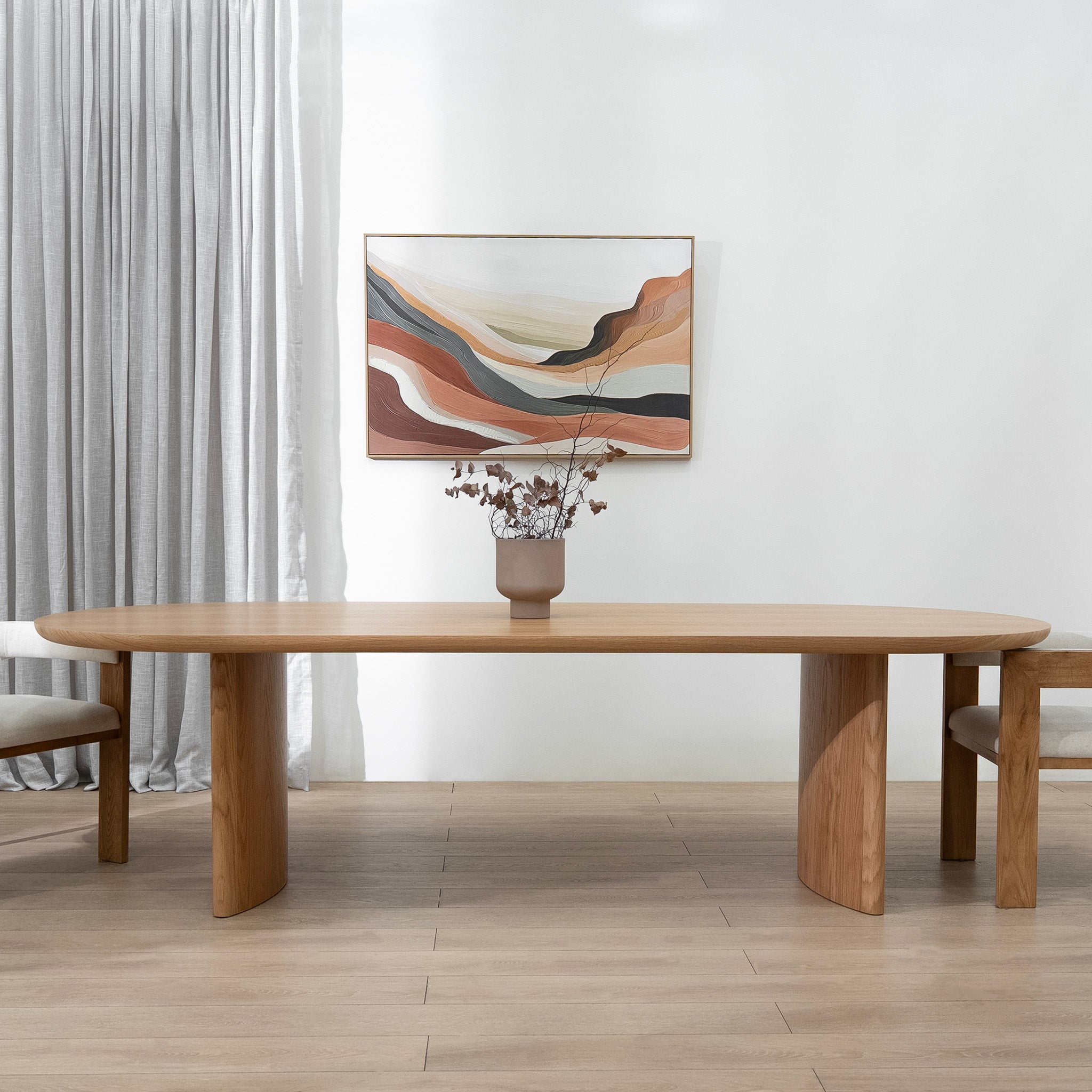 Cardenas 2.8m Dining Table - Natural Dining Table Century-Core