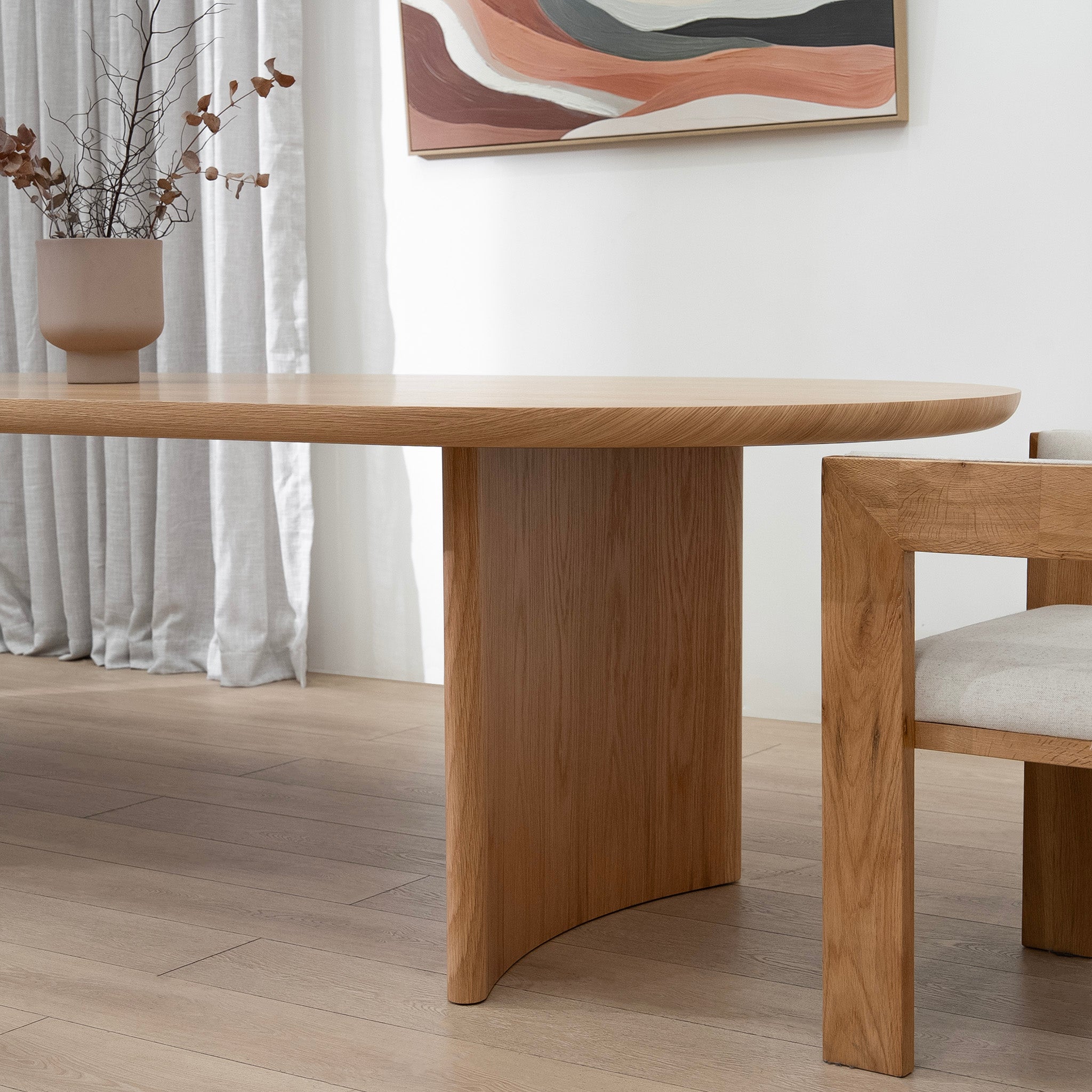Cardenas 2.8m Dining Table - Natural Dining Table Century-Core