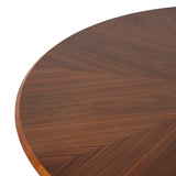 Leonardo 1.2m Round Dining Table - Walnut Dining Table Drake-Core