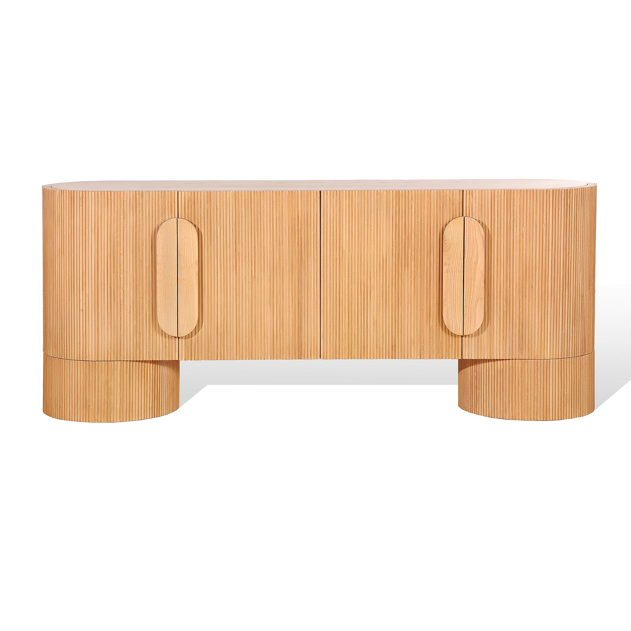 Orvino 1.85m Sideboard Unit - Light Natural Buffet & Sideboard Nicki-Core