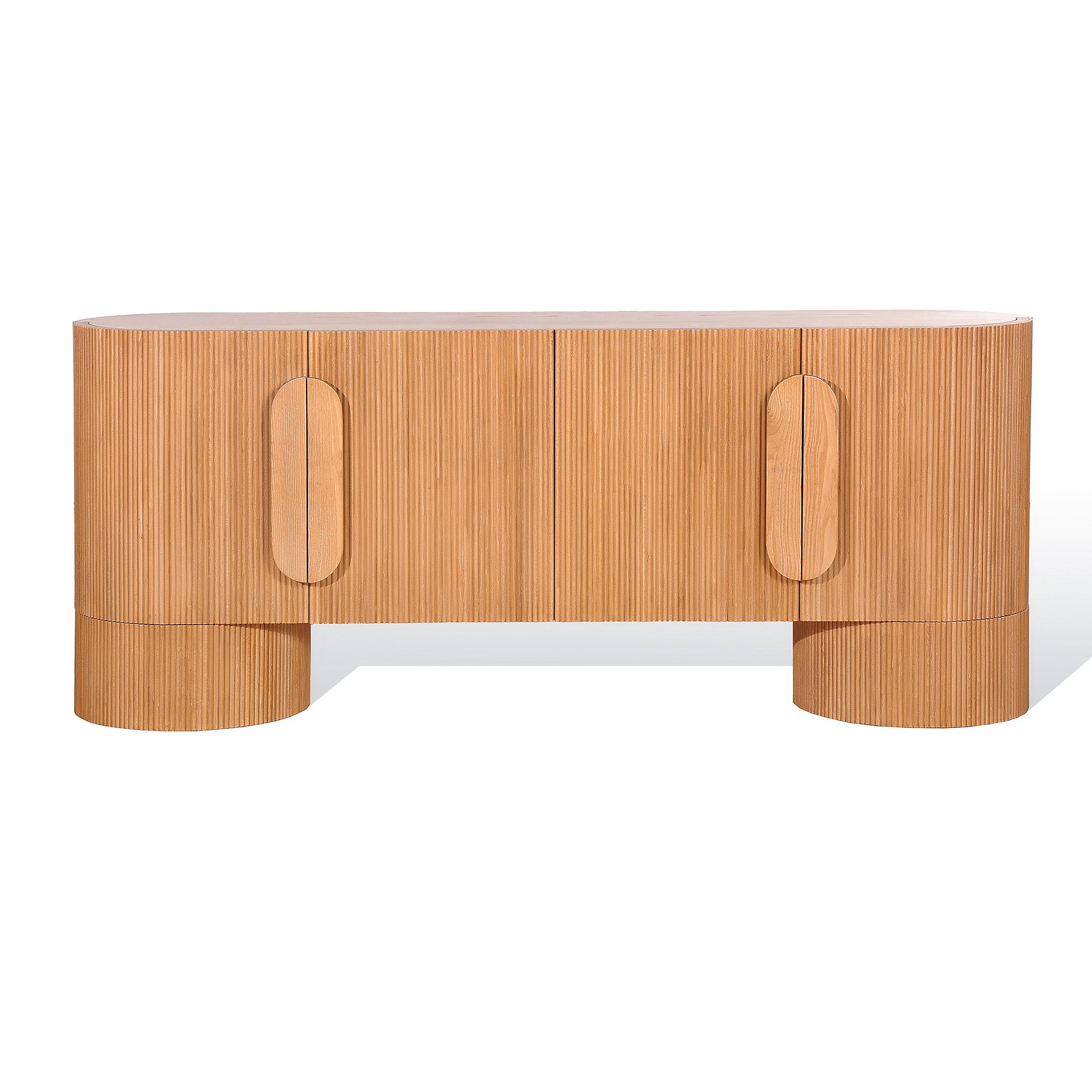 Orvino 1.85m Sideboard Unit - Light Natural Buffet & Sideboard Nicki-Core