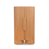 Orvino 1.82m (H) Tall Cabinet Unit - Light Natural Storage Cabinet Nicki-Core