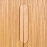 Orvino 1.82m (H) Tall Cabinet Unit - Light Natural Storage Cabinet Nicki-Core
