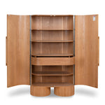 Orvino 1.82m (H) Tall Cabinet Unit - Light Natural Storage Cabinet Nicki-Core