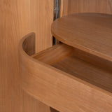 Orvino 1.82m (H) Tall Cabinet Unit - Light Natural Storage Cabinet Nicki-Core