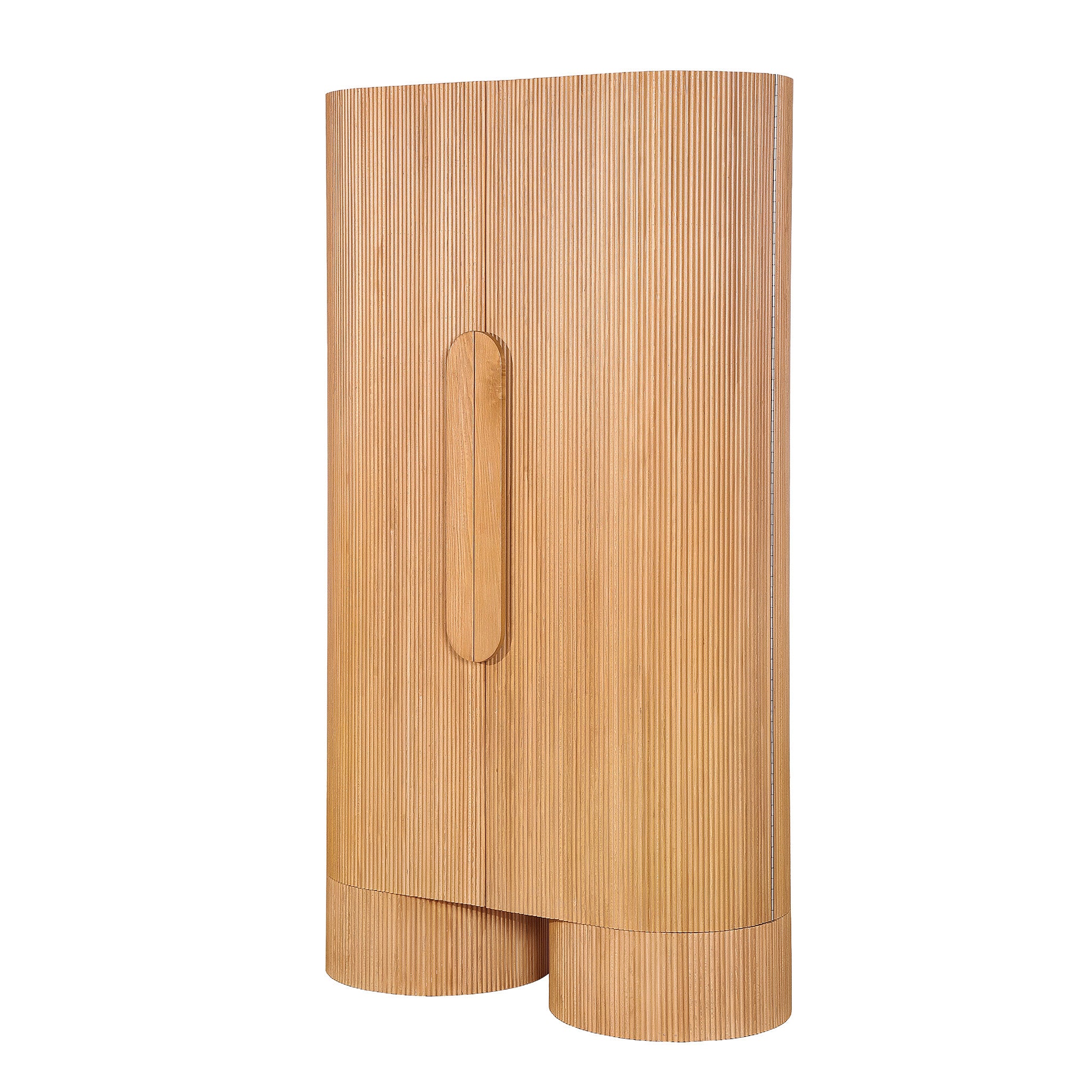 Orvino 1.82m (H) Tall Cabinet Unit - Light Natural Storage Cabinet Nicki-Core