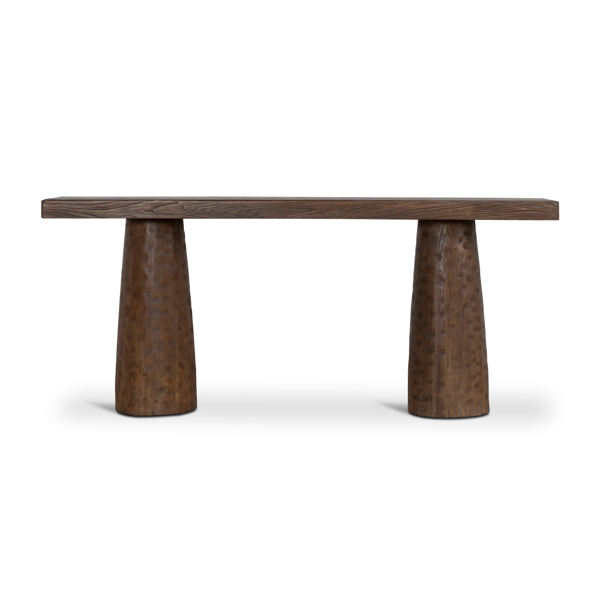 Floros 1.83m Elm Console Table - Dark Brown Console Table Nasa-Core