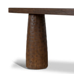 Floros 1.83m Elm Console Table - Dark Brown Console Table Nasa-Core