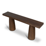 Floros 1.83m Elm Console Table - Dark Brown Console Table Nasa-Core
