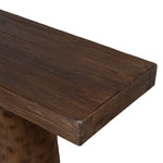 Floros 1.83m Elm Console Table - Dark Brown Console Table Nasa-Core