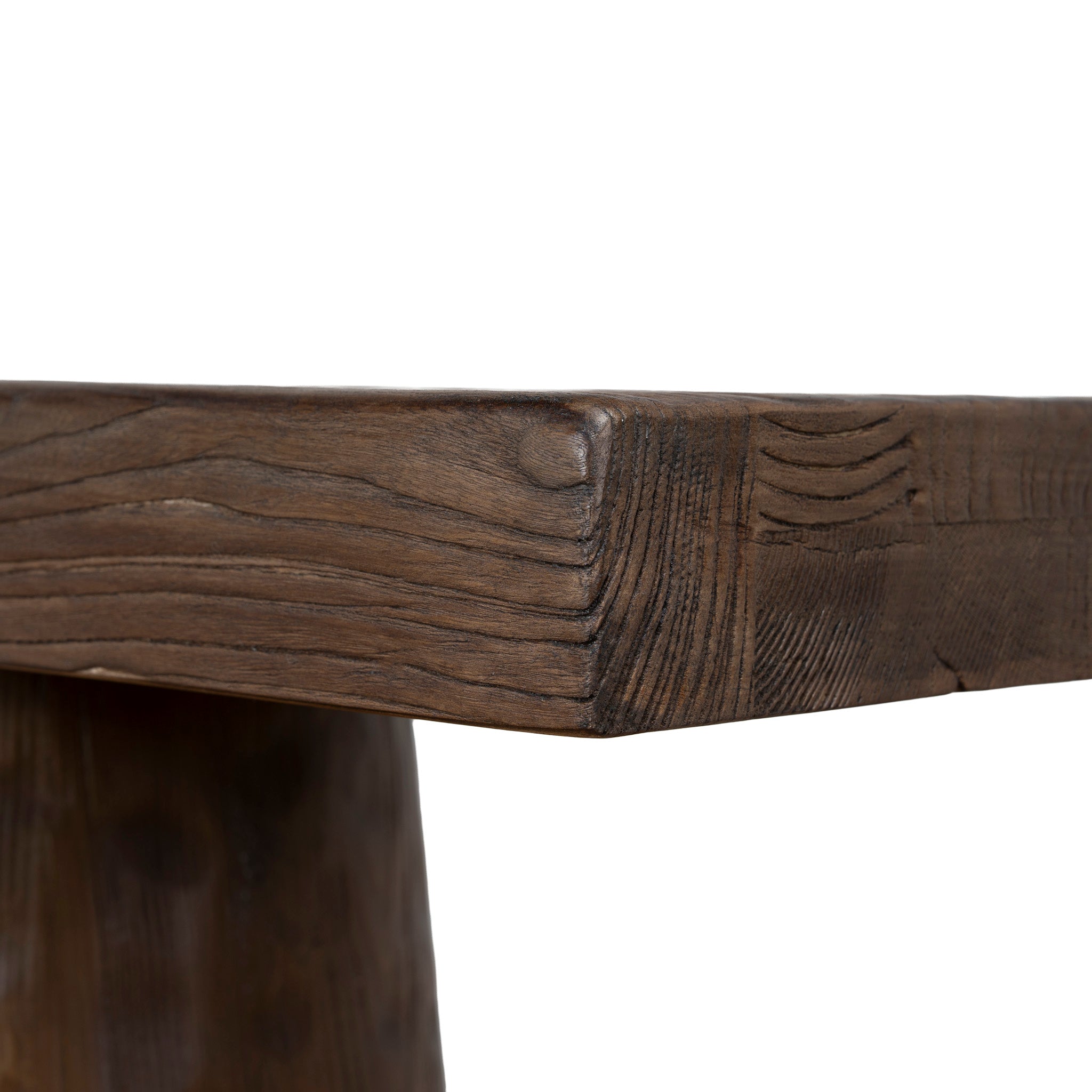 Floros 1.83m Elm Console Table - Dark Brown Console Table Nasa-Core