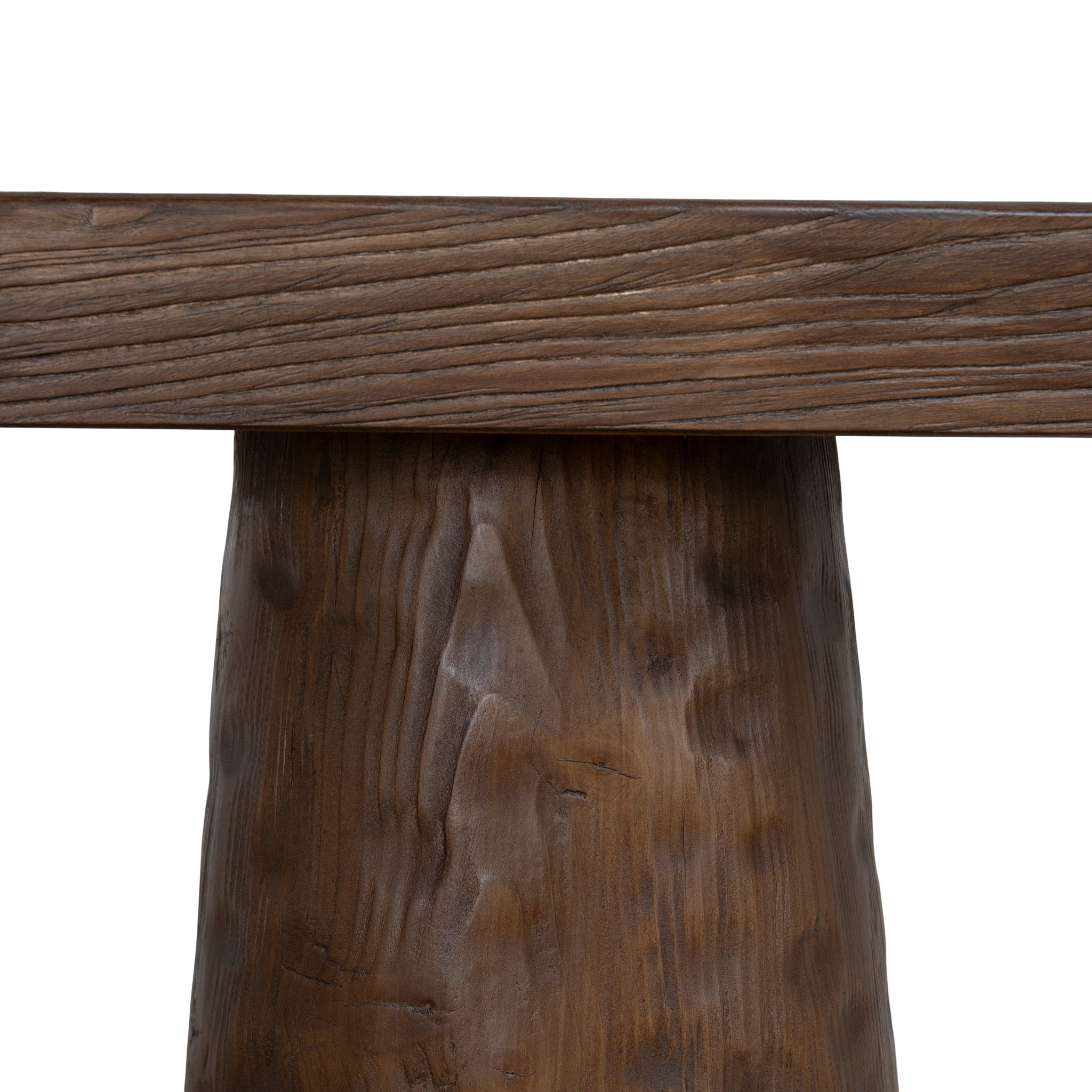 Floros 1.83m Elm Console Table - Dark Brown Console Table Nasa-Core