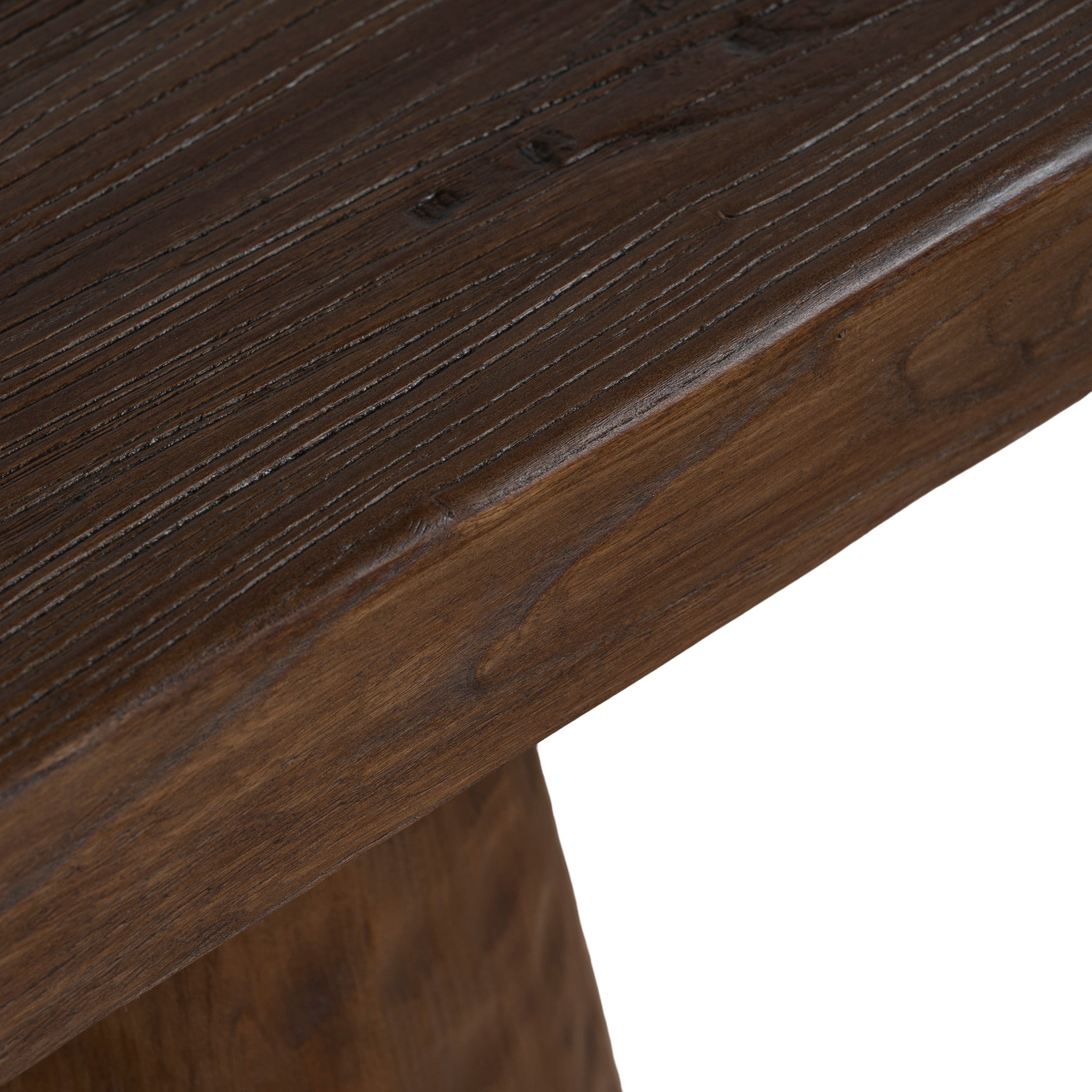 Floros 1.83m Elm Console Table - Dark Brown Console Table Nasa-Core