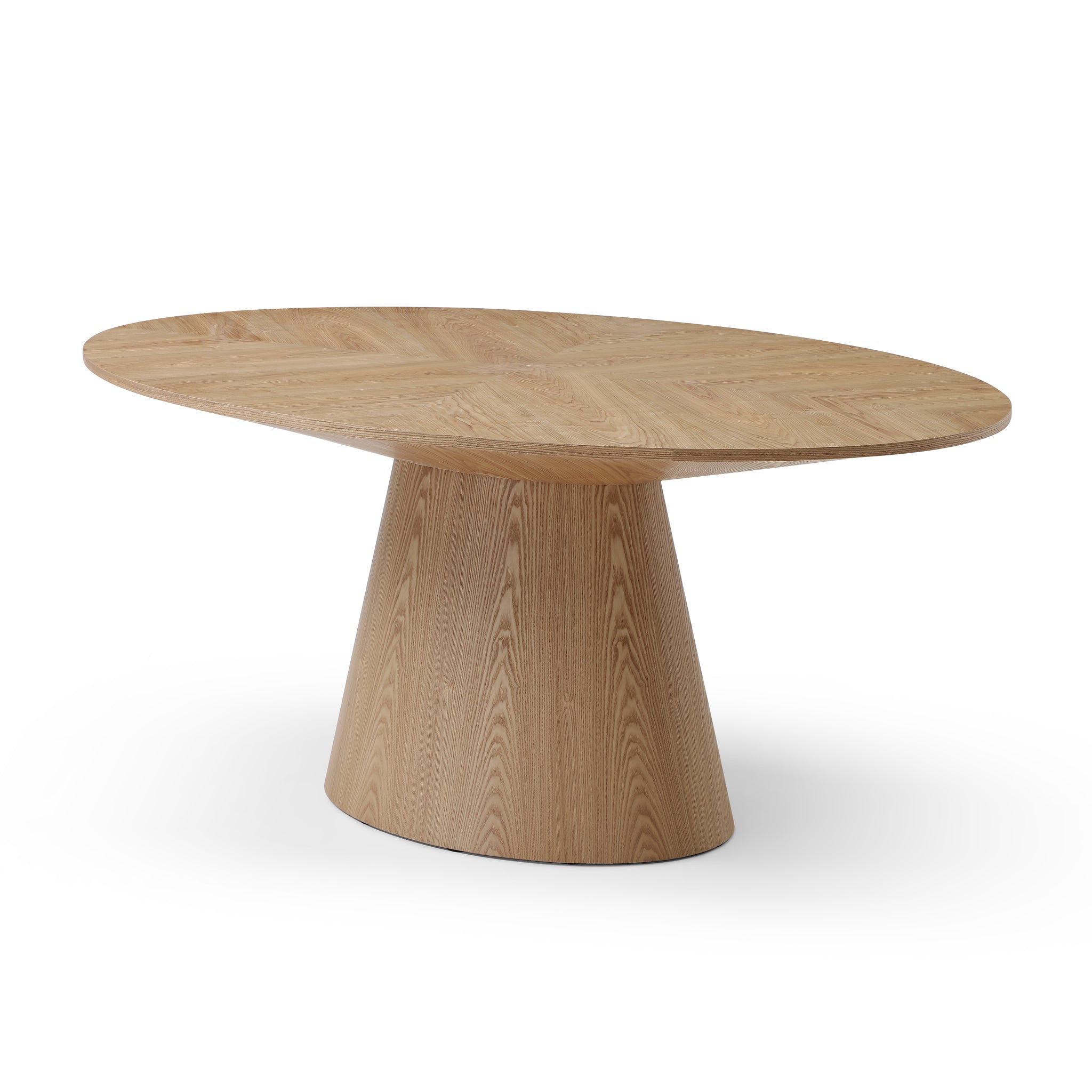 Vallombre 1.83m Oval Dining Table - Ash Natural Dining Table Rilux-Core