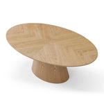 Emilian 1.83m Oval Dining Table - Ash Natural Dining Table Rilux-Core