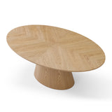 Emilian 1.83m Oval Dining Table - Ash Natural Dining Table Rilux-Core