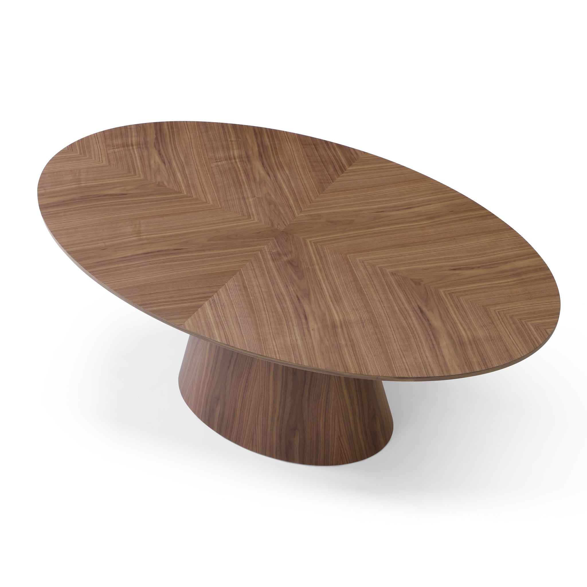 Emilian 1.83m Oval Dining Table - Walnut Dining Table Rilux-Core