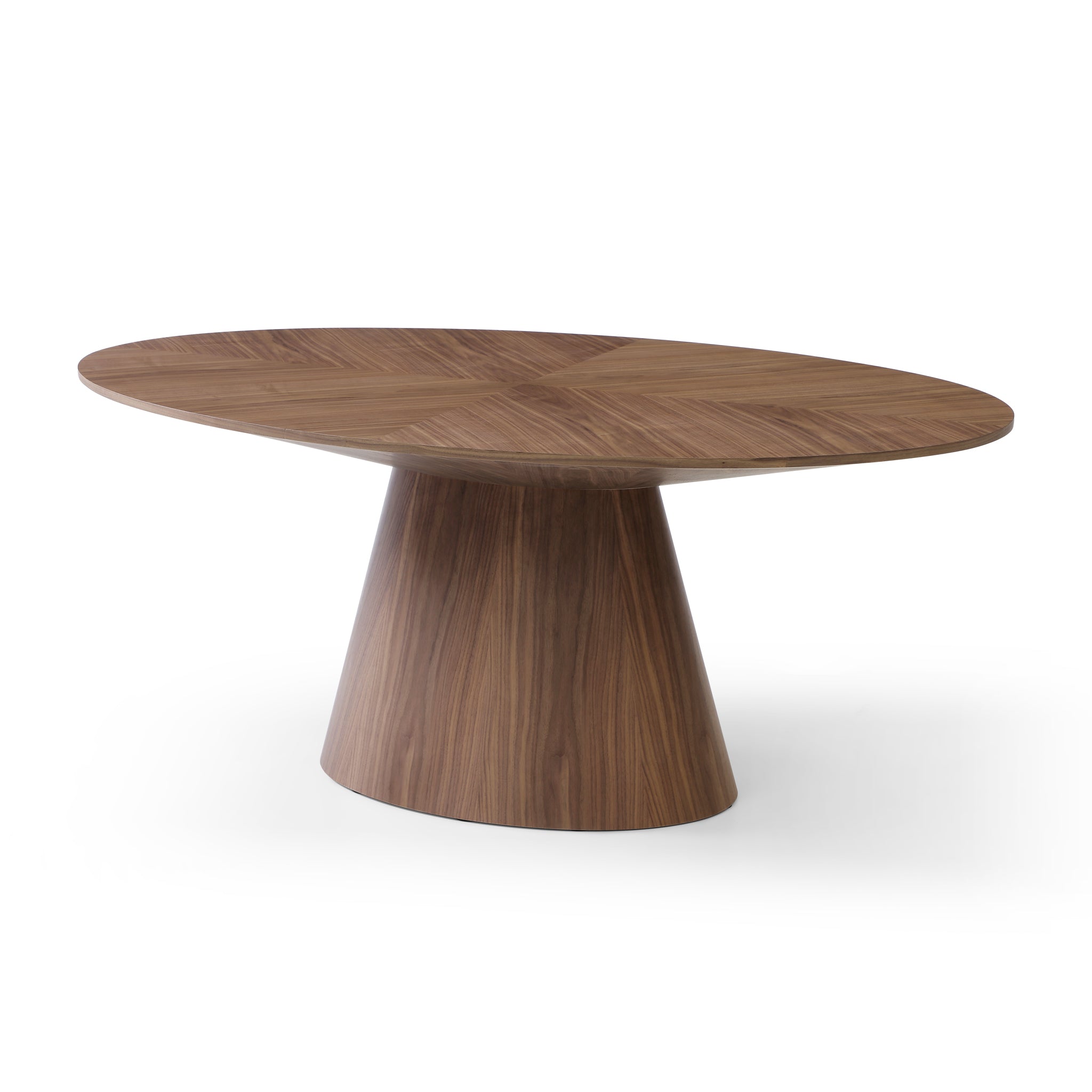 Vallombre 1.83m Oval Dining Table - Walnut Dining Table Rilux-Core