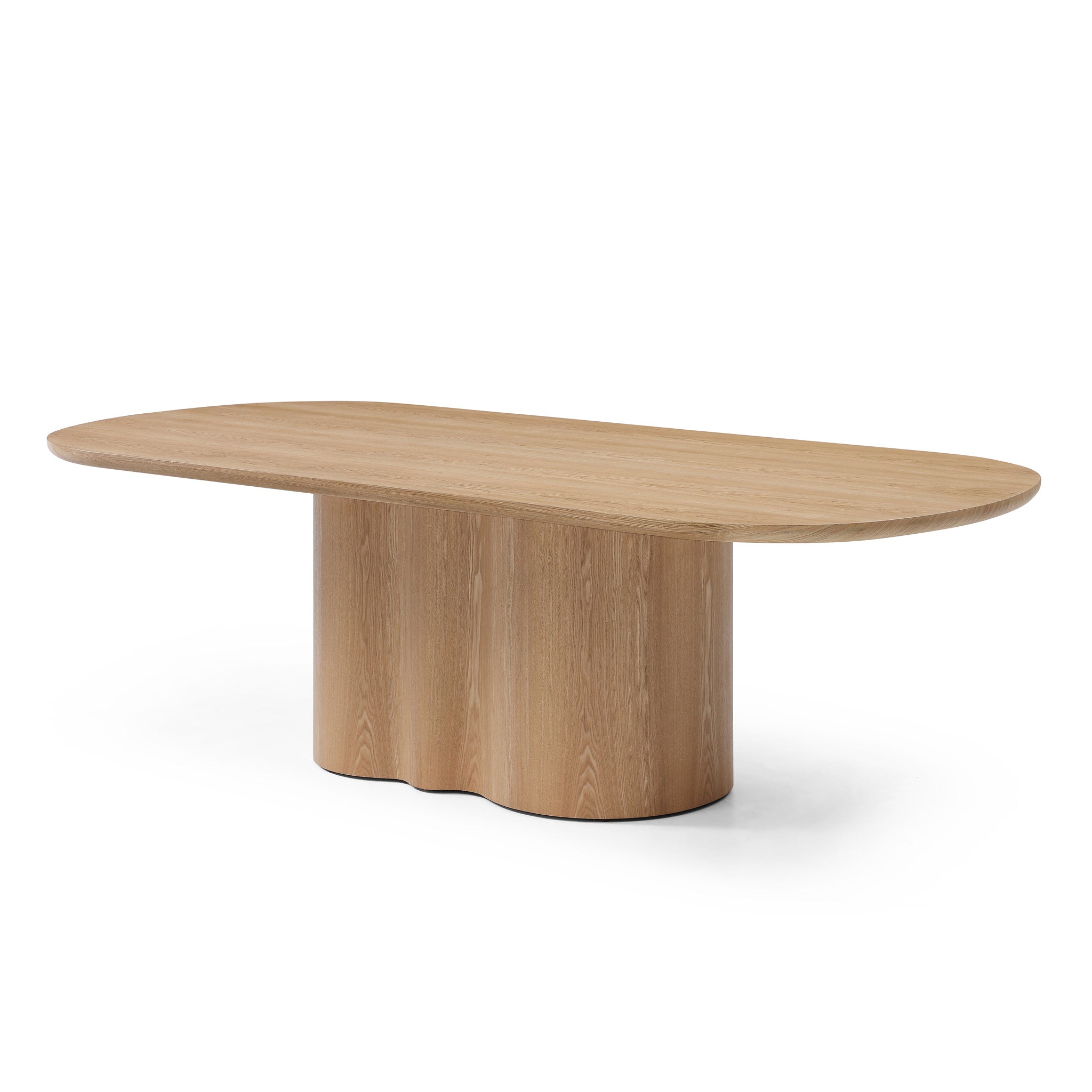Valcen 2.39m Oval Dining Table - Ash Natural Dining Table Rilux-Core