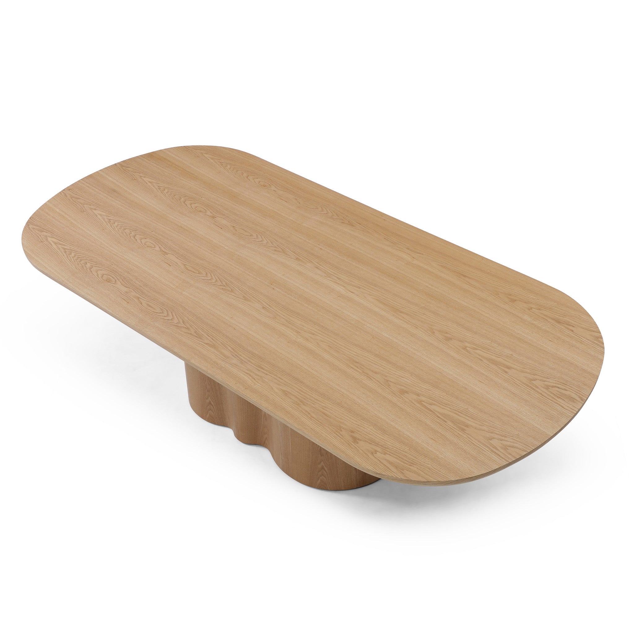 Valcen 2.39m Oval Dining Table - Ash Natural Dining Table Rilux-Core
