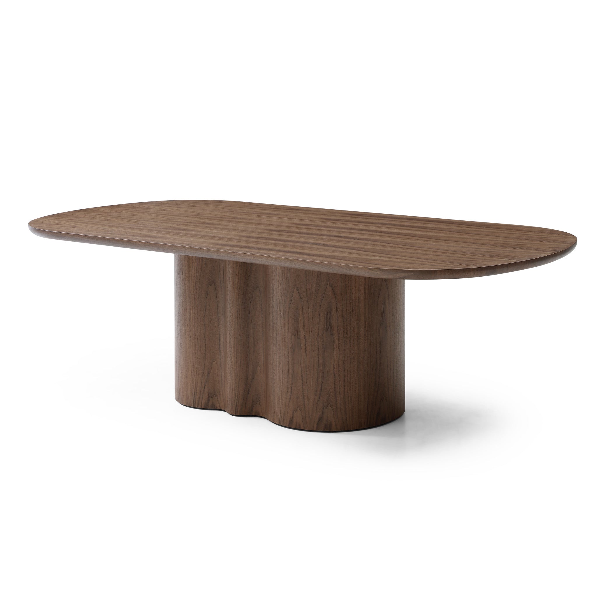 Valcen 2.39m Oval Dining Table - Walnut Dining Table Rilux-Core