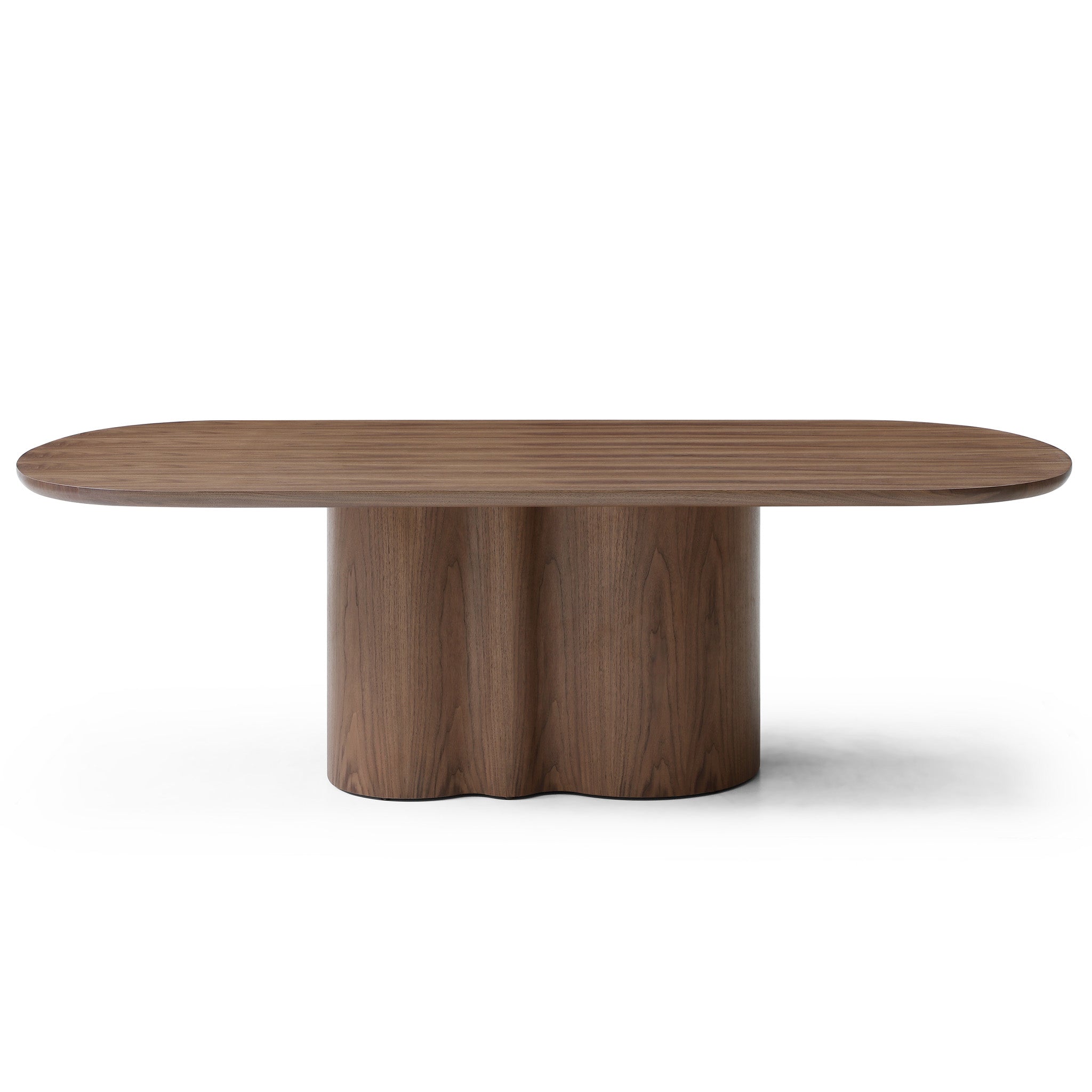Valcen 2.39m Oval Dining Table - Walnut Dining Table Rilux-Core