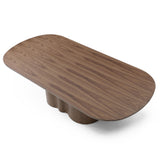 Timo 2.39m Oval Dining Table - Walnut Dining Table Rilux-Core