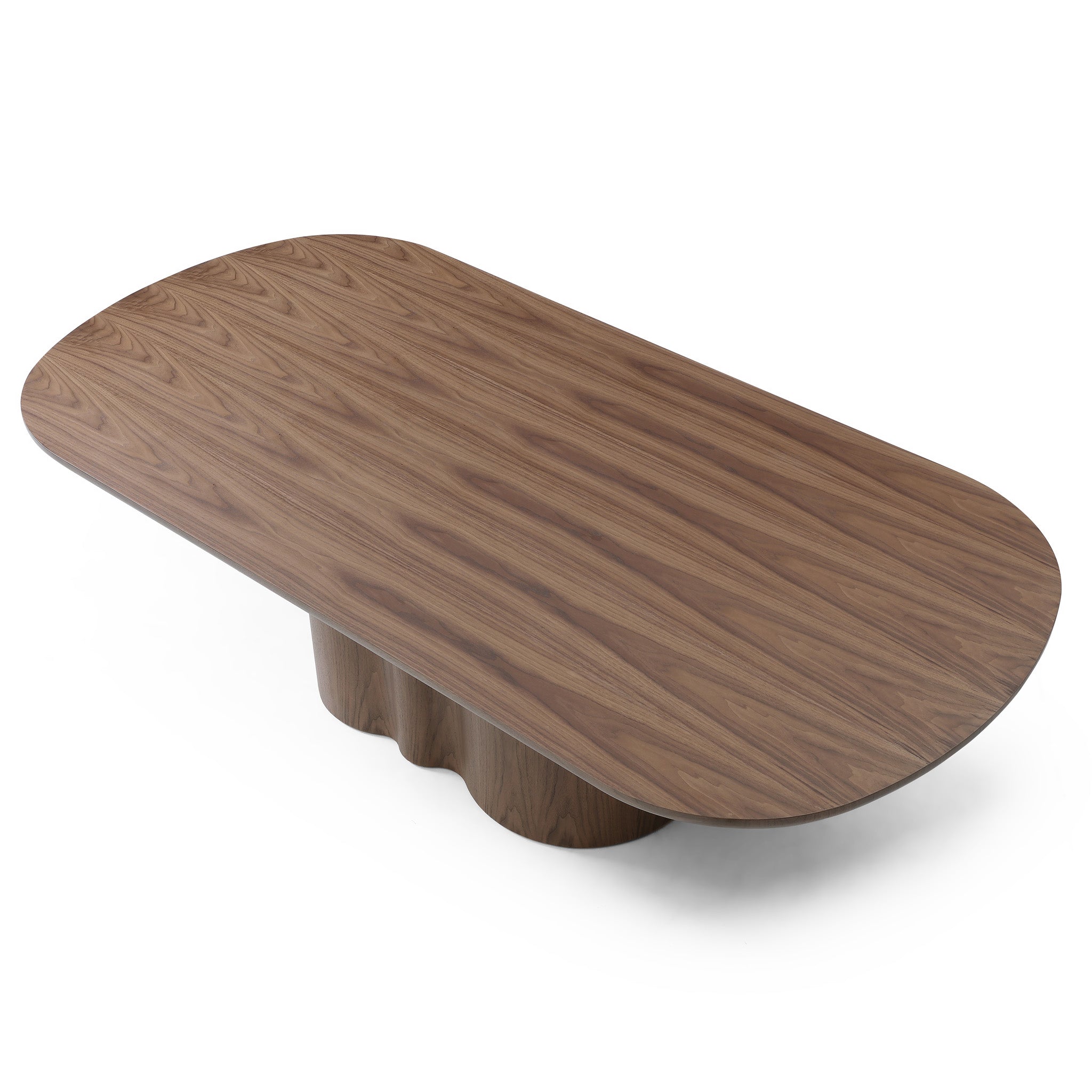 Timo 2.39m Oval Dining Table - Walnut Dining Table Rilux-Core