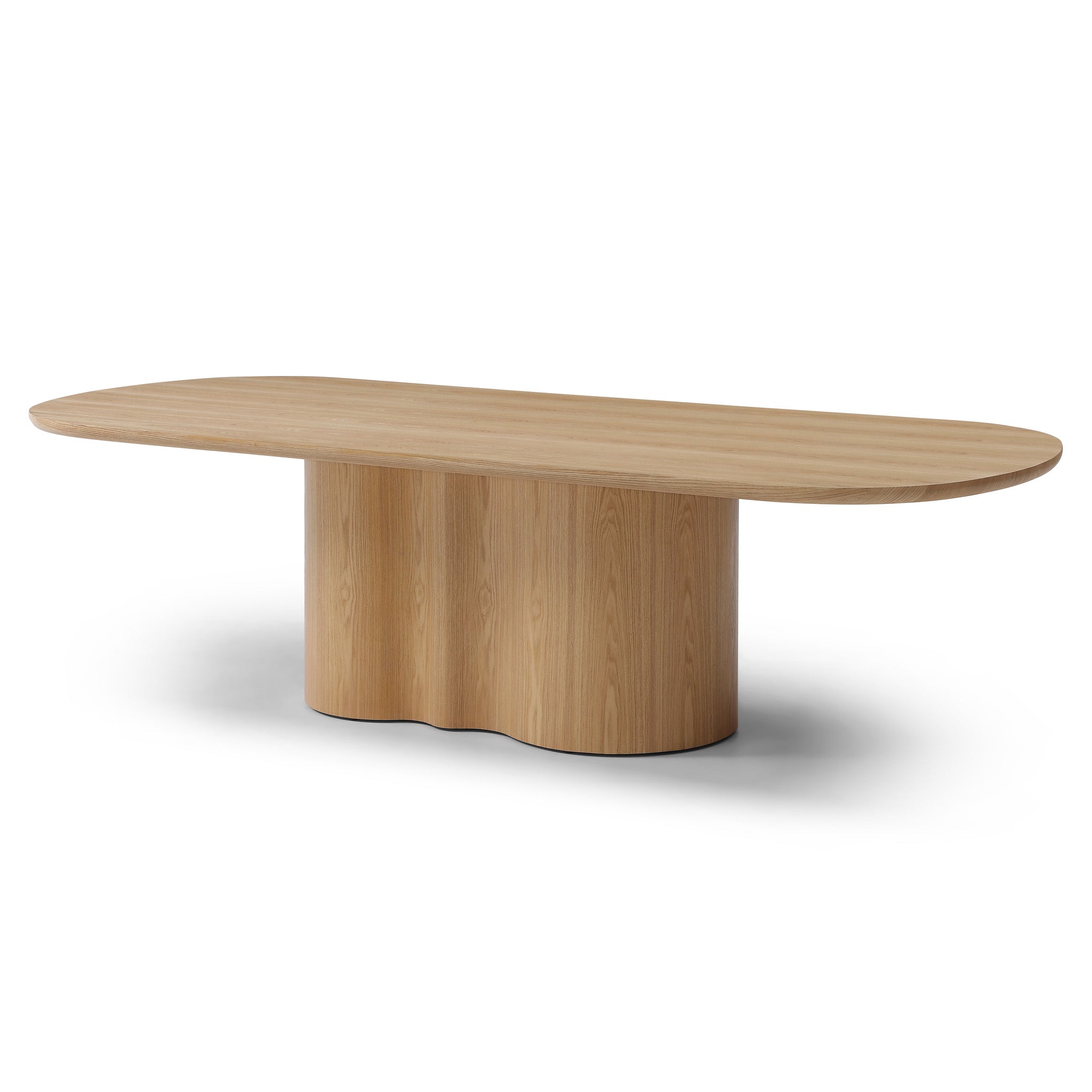 Valcen 2.69m Oval Dining Table - Ash Natural Dining Table Rilux-Core