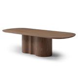 Timo 2.69m Oval Dining Table - Walnut Dining Table Rilux-Core