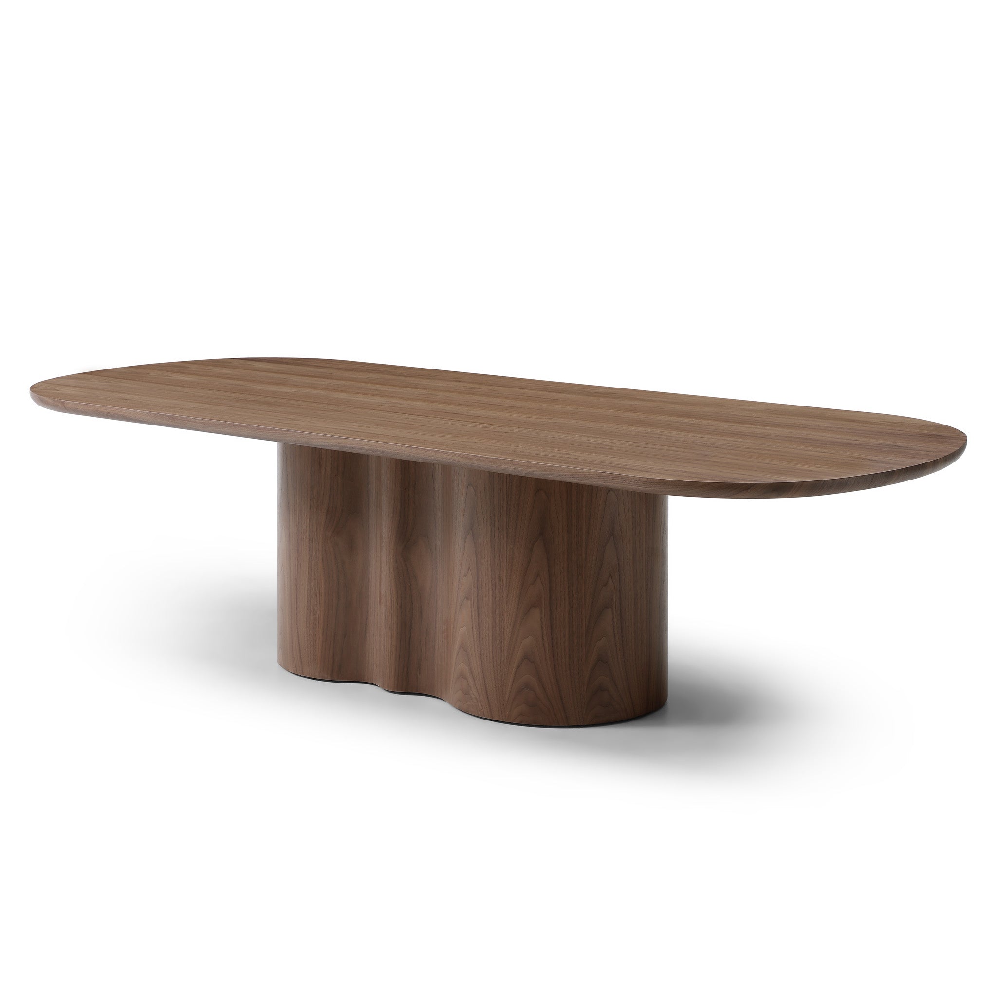 Valcen 2.69m Oval Dining Table - Walnut Dining Table Rilux-Core