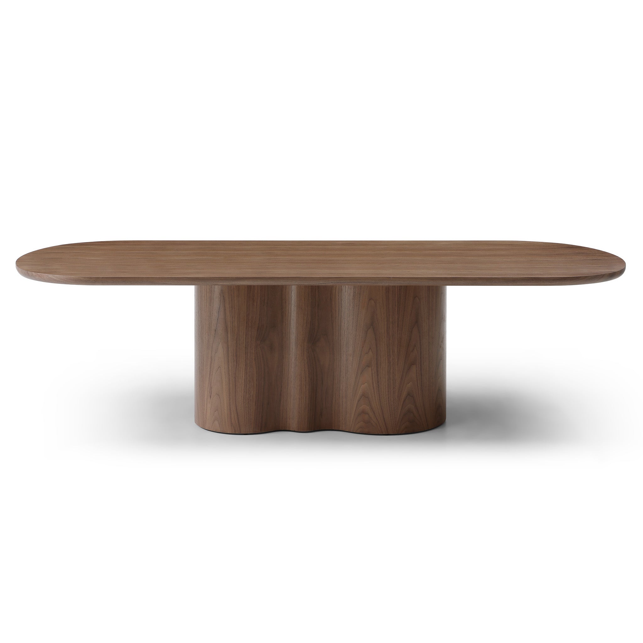 Valcen 2.69m Oval Dining Table - Walnut Dining Table Rilux-Core
