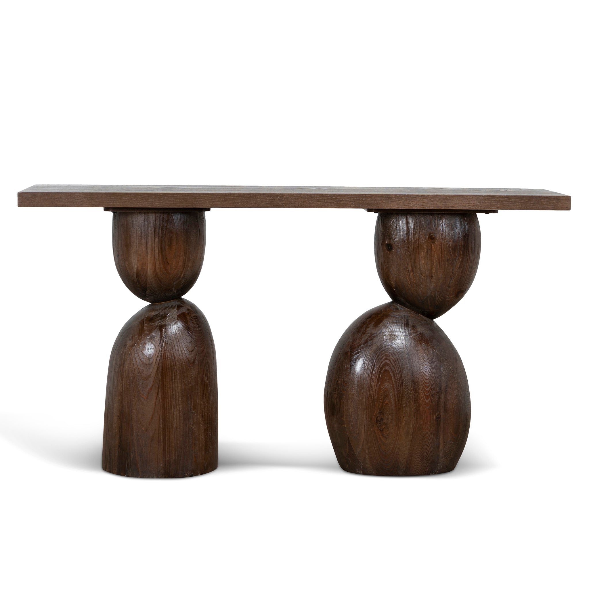 Morani 1.6m Elm Console Table - Walnut Console Table Nicki-Core