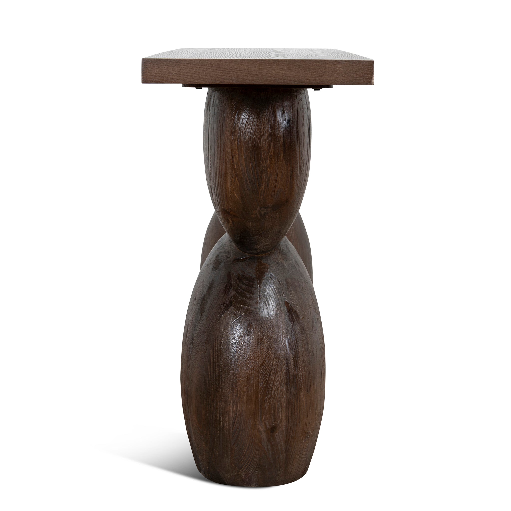 Morani 1.6m Elm Console Table - Walnut Console Table Nicki-Core