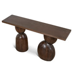 Morani 1.6m Elm Console Table - Walnut Console Table Nicki-Core