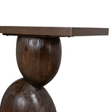 Morani 1.6m Elm Console Table - Walnut Console Table Nicki-Core
