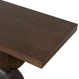 Morani 1.6m Elm Console Table - Walnut Console Table Nicki-Core