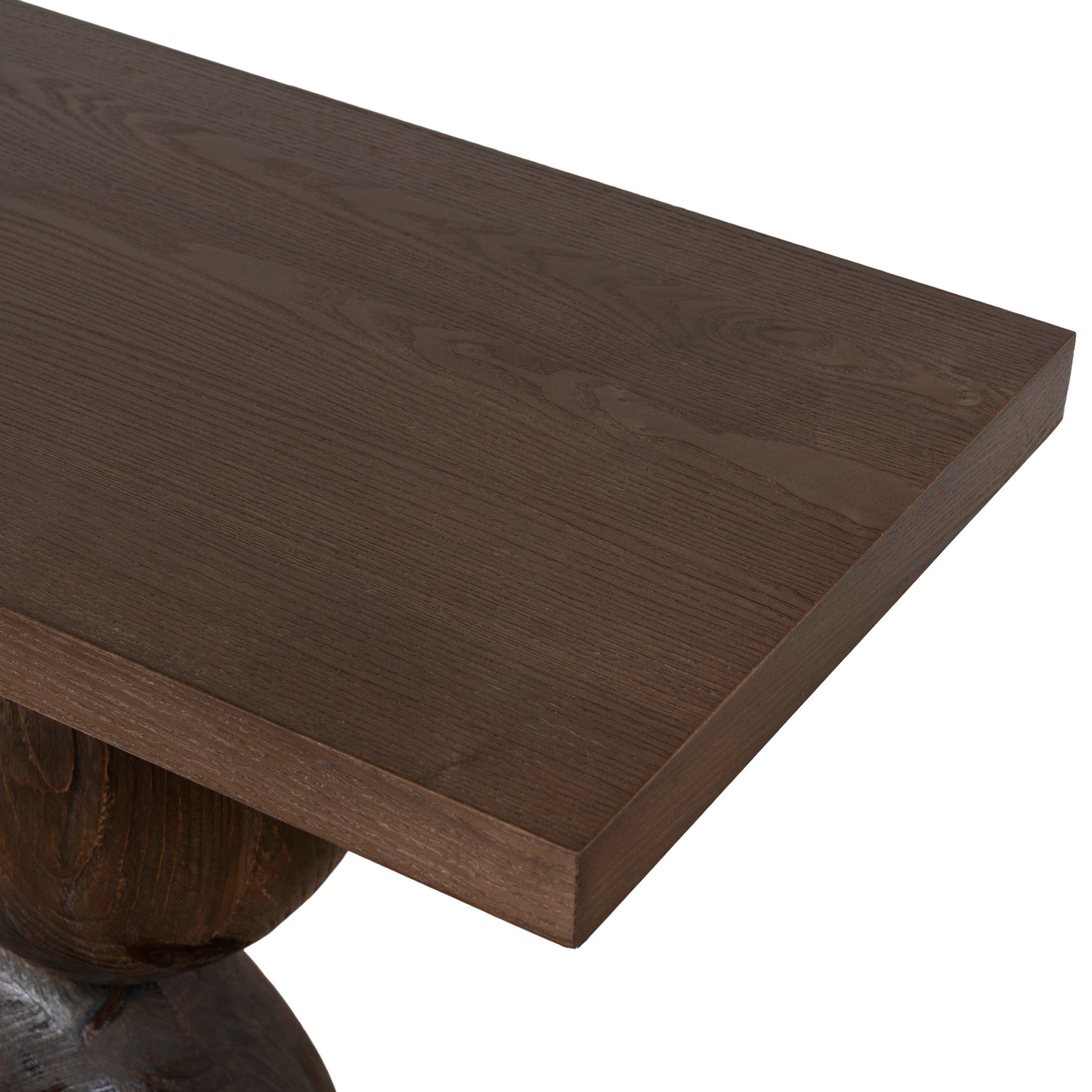 Morani 1.6m Elm Console Table - Walnut Console Table Nicki-Core