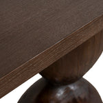 Morani 1.6m Elm Console Table - Walnut Console Table Nicki-Core