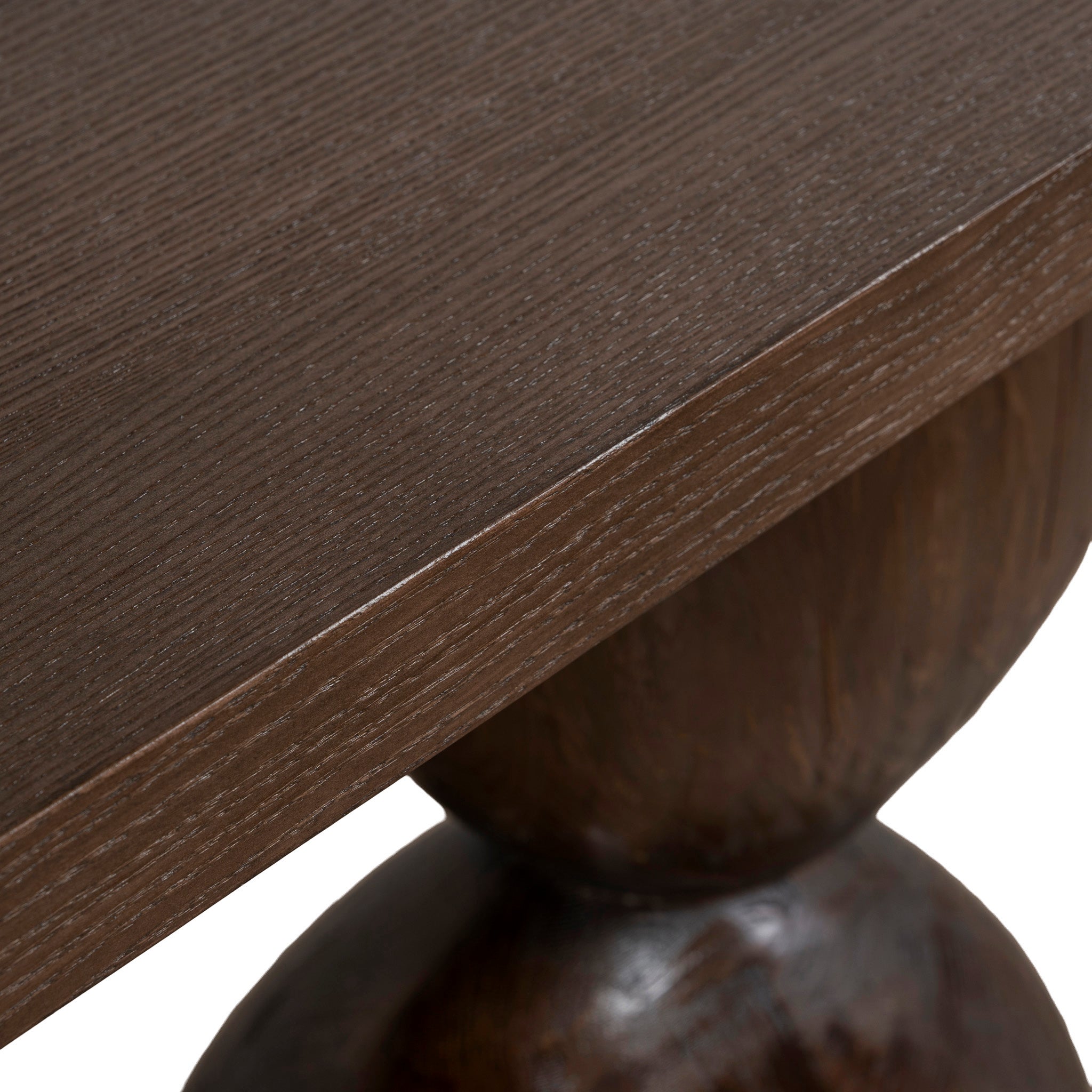Morani 1.6m Elm Console Table - Walnut Console Table Nicki-Core